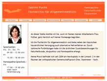 Tablet Screenshot of praxis-fuchs-mexikoplatz.de